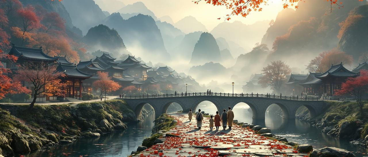 山河无恙影视作品横幅背景图